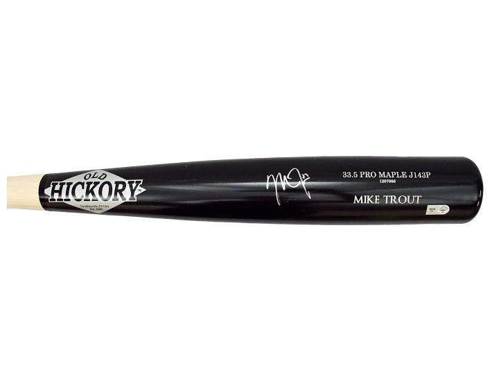 Mike Trout Signed Game Model Old Hickory #27 GOAT Bat Autograph MLB Holo  COA - Cardboard Memories