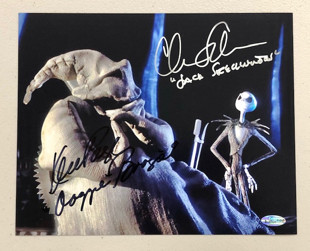 CHRIS SARANDON Signed 8x10 Photo #1 Disney JACK SKELLINGTON w/ Beckett BAS COA 
