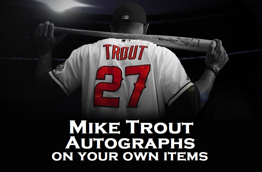 Mike Trout Bat In Game Used Mlb Bats for sale