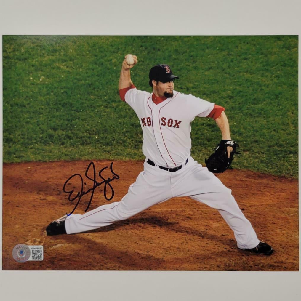 Eric Gagne signed Boston Red Sox 8x10 Photo Full Autograph w/ Beckett  Witness Authentication