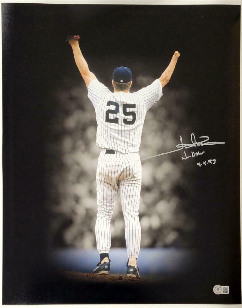 Jim Abbott signed New York Yankees 16x20 Photo w/ Beckett Witness  Authentication