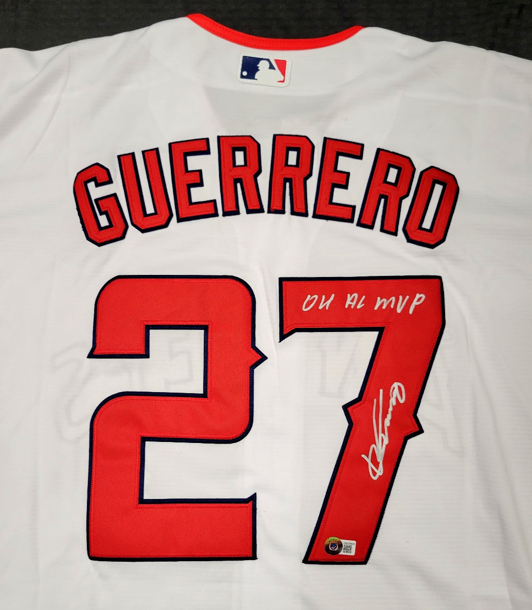 Vladimir Guerrero signed Angels jersey w/ “04 AL MVP” inscription
