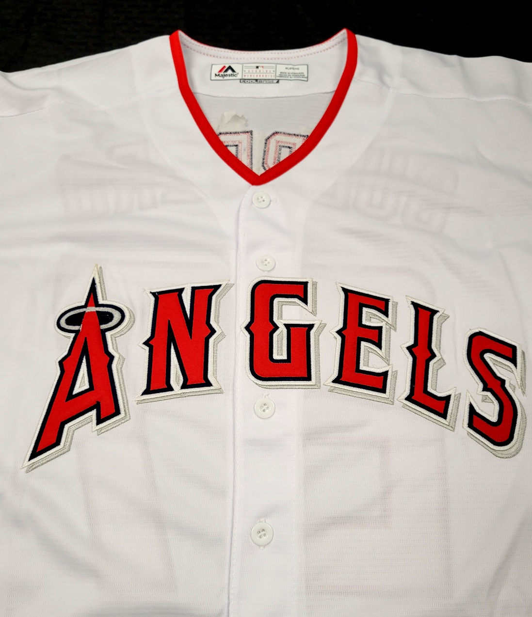 Vladimir Guerrero signed Anaheim Los Angeles Angels Alternate Red Jersey BAS