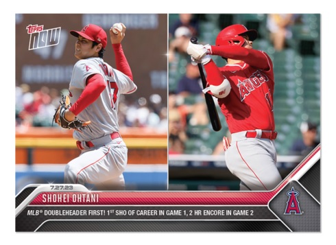 2023 Topps Now #625 Shohei Ohtani card – pitches Shutout & hits 2 HR in  double header – The OC Dugout