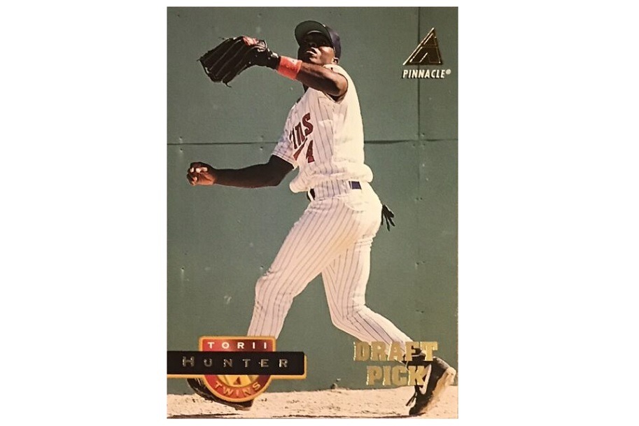 Torii Hunter unsigned 1994 Pinnacle rookie cards The OC Dugout