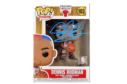 Dennis Rodman autograph signed Chicago Bulls Funko Pop! Blue